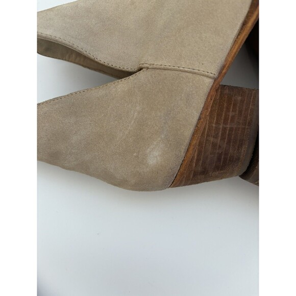 Free People Boots Womens 35 5.5 Tan Booties Ankle V Cut Boho Bohemian Western - Picture 8 of 11